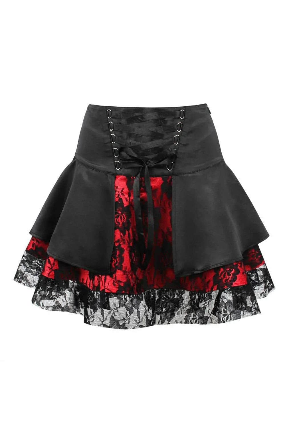 Vibrating toys with waves-Red/Black Mini Skirt 3/5/6X