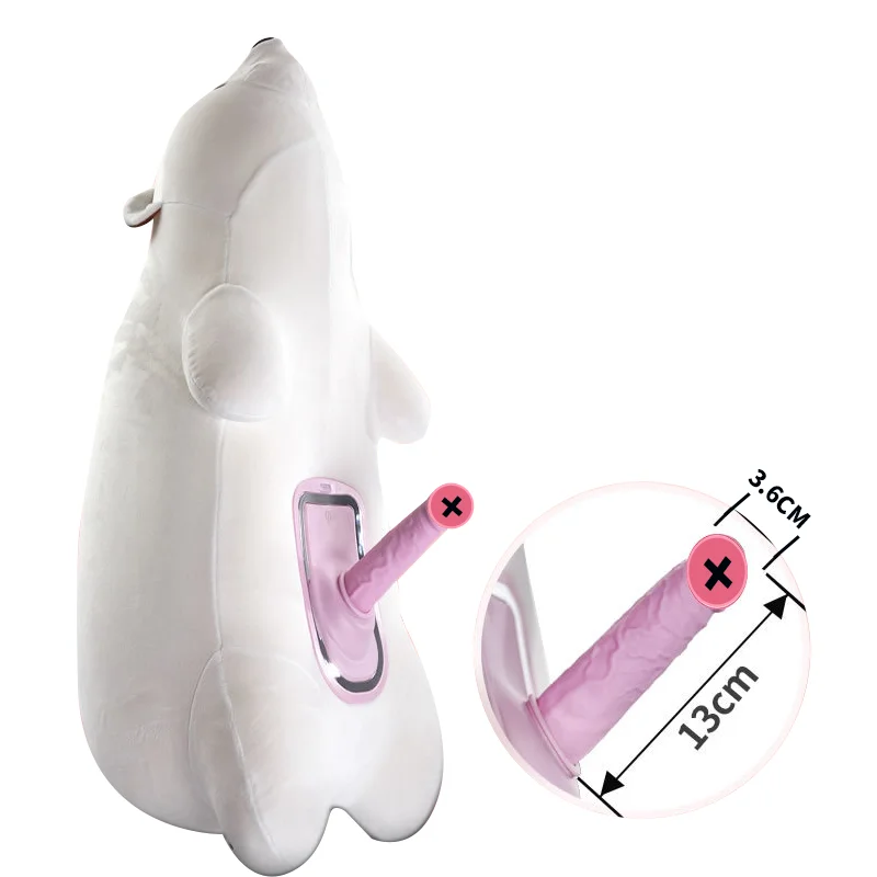 BDSM toy chain textures-Discreet Polar Bear Pillow Remote Control Sex Machine