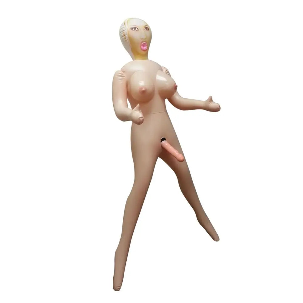 BDSM toy cuff ideas-Nasswalk Toys Realistic Flesh Sex Doll with Vibrating Cock and Large Tits