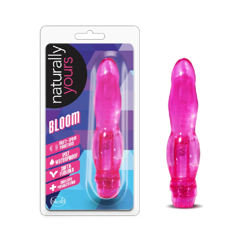 Vibrator lively colors-Naturally Yours Bloom Flexible Vibrator - Pink