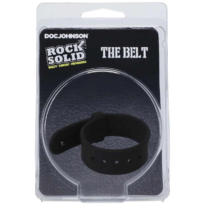 cock ring discord-Doc Johnson Rock Solid The Belt Cockring - Black