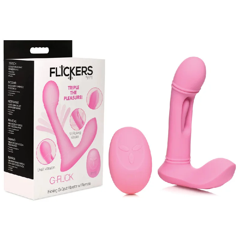 Vibrator fresh spec-Inmi Flickers G-Flick Flicking G-Spot Vibrator - Pink 15 cm USB Rechargeable