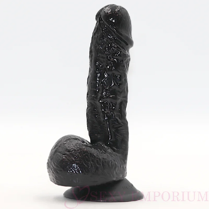 BDSM toy harness suggestions-SplashMaster McSquirt: Black Ejaculating Dildo 7-Inch