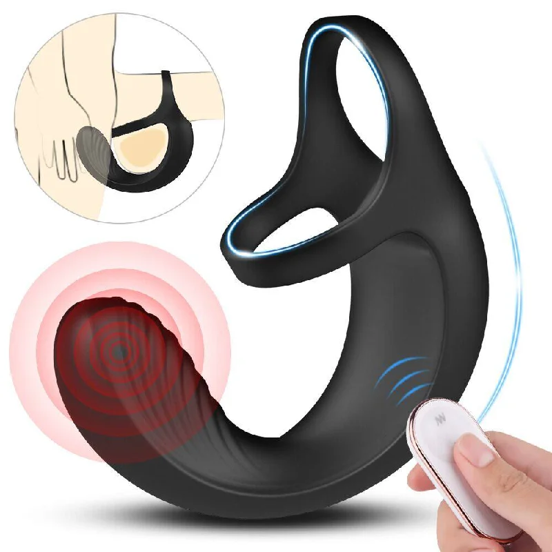 Vibrator all day use-9 Mode Vibrating Penis Massager Ring Dildo Vibrator