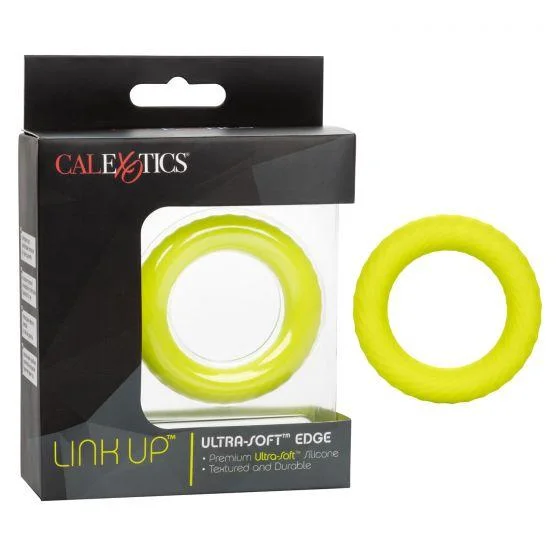 cock ring latest tech-Calexotics Link Up Ultra-Soft Edge - Neon Yellow