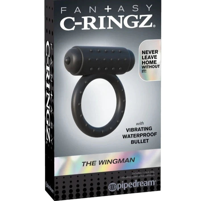 cock ring long short-Pipedream Fantasy C Ringz THE WINGMAN Vibrating Cock Ring