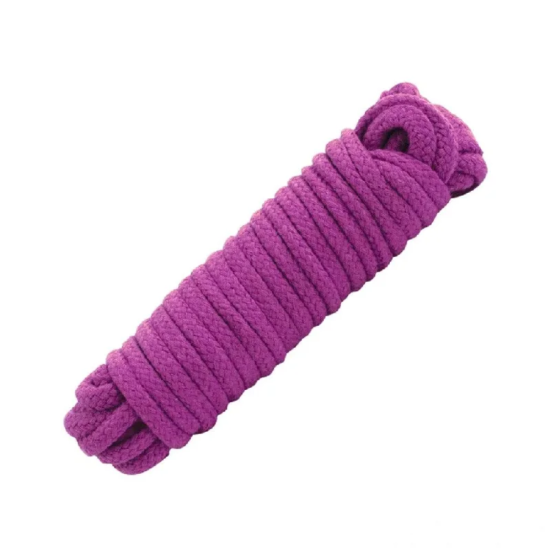 BDSM toy clamp inspirations-Cotton Bondage Rope, Purple