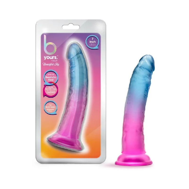 misty-dildo-B Yours Beautiful Sky Dildo 7 In. Sunset