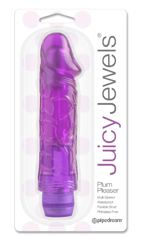 Vibrator full joy-Juicy Jewels Plum Teaser Purple Vibrator - Waterproof & Phthalate-Free Jelly Vibrator