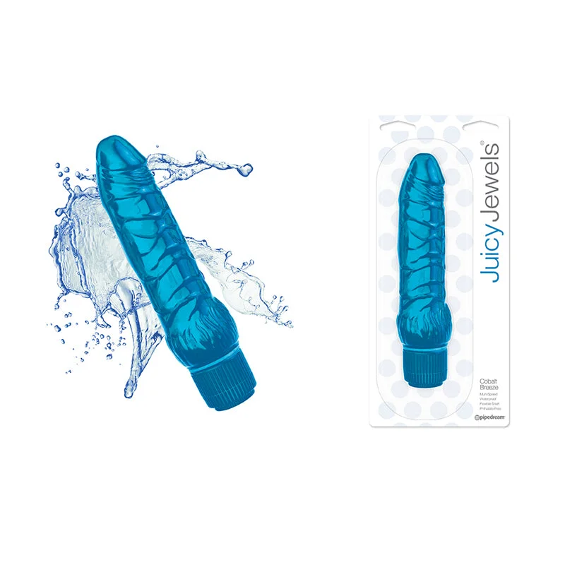 Vibrator cushioned feel-Juicy Jewels Cobalt Breeze Blue Vibrator