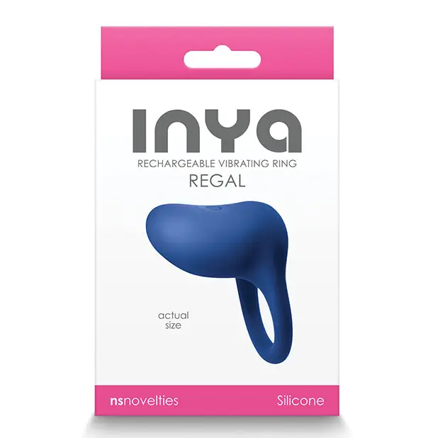 cock ring payoff-INYA Regal Rechargeable Vibrating Ring Blue