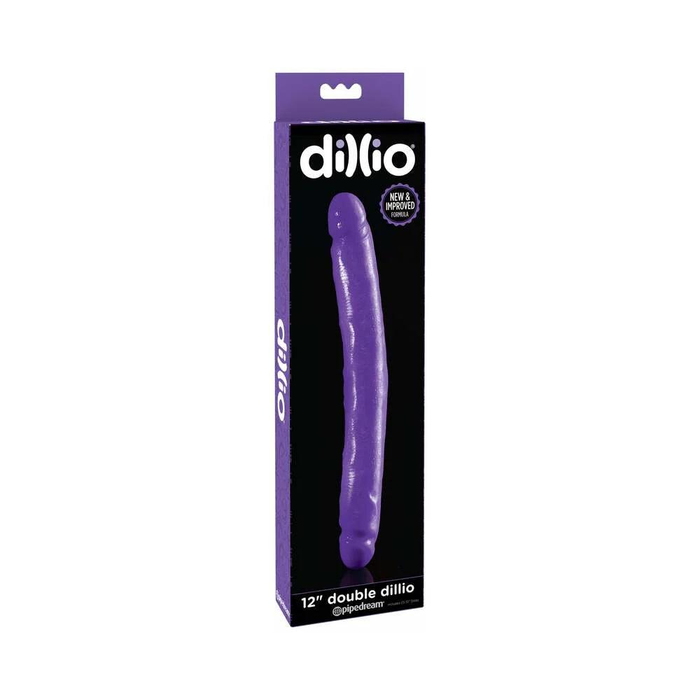 rough-finish-dildo-Pipedream Dillio 12 in. Double Dong Realistic Dual-Ended Dildo