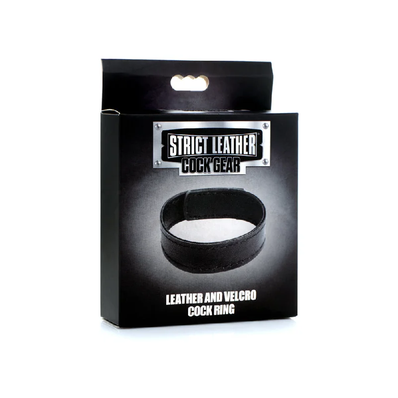 cock ring ratio-Strict Leather Cock Gear Velcro Leather Cock Ring