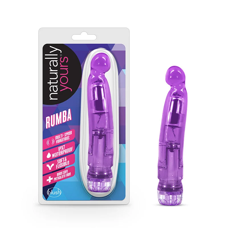 Vibrator untethered use-Blush Naturally Yours Rumba G-Spot Vibrator Purple