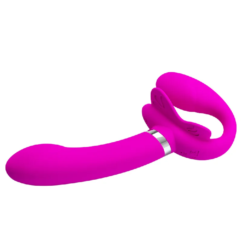 Vibrator award winner-Pretty Love Valerie Strapless Strap-on Vibrator - Fuchsia