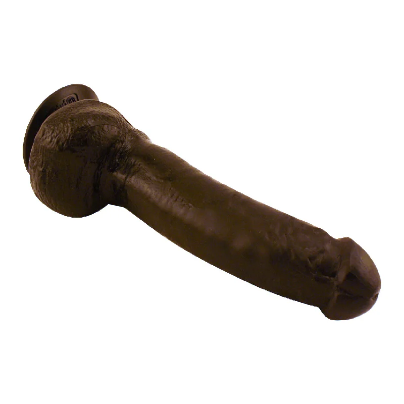 Vibrator mild skin-King Cock 9" Black Realistic Dildo Vibrator