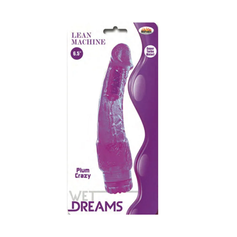 Vibrator soft skin-Lean Machine Purple Realistic Vibrator