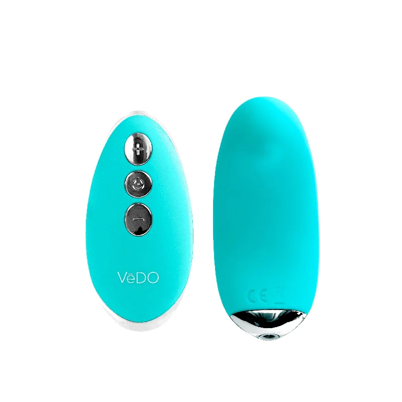 Vibrator cutting tech-Niki Rechargeable Flexible Magnetic Panty Vibe -  Turquoise