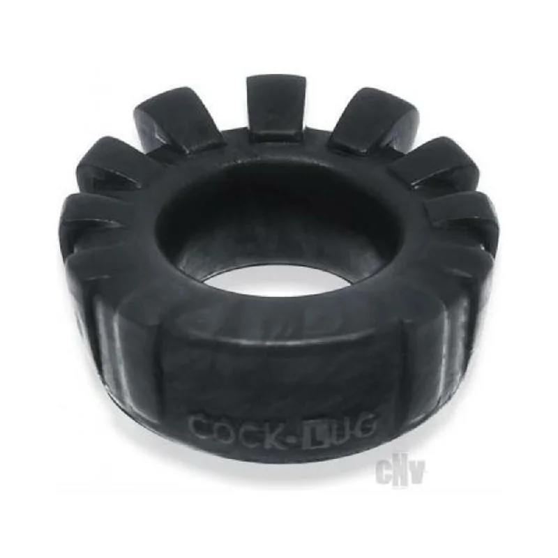 cock ring rise fall-Cock-Lug Lugged Cockring -  Black