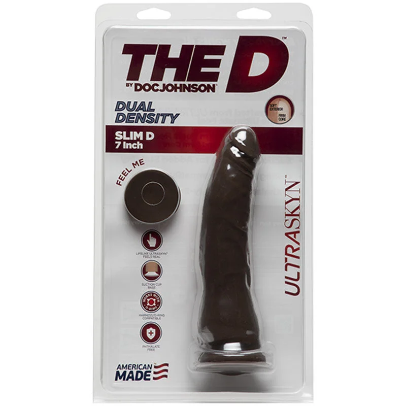 chubby-dildo-The D Thin D 7 inches Dual Density Brown Dildo