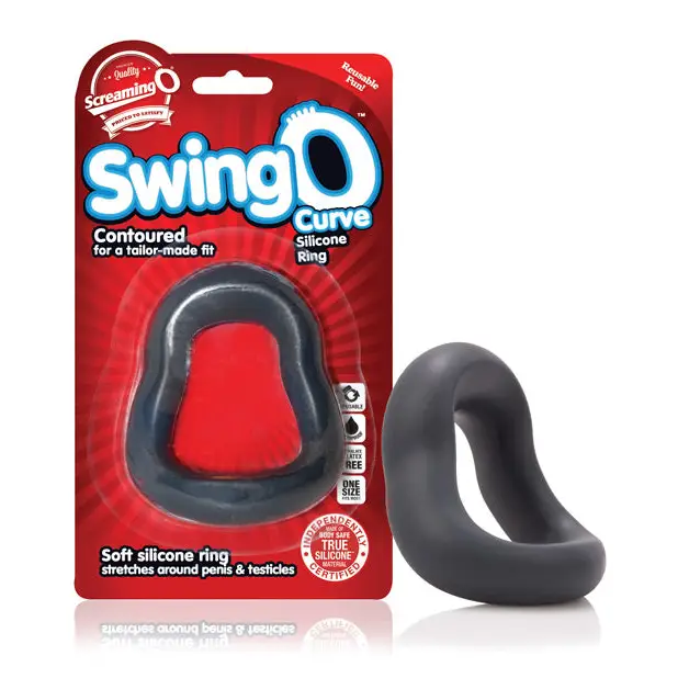 cock ring ensemble-Screaming O SwingO Curve Grey