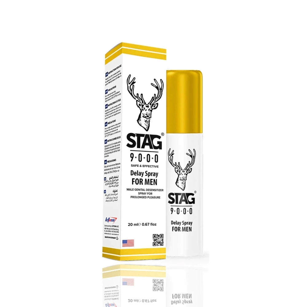 Silent air stimulators-Stag 9000 ''Delay Spray'' For Men 20ml