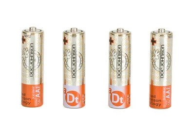 Silent clit air toys-Doc Johnson Batteries AA- 4 Pack