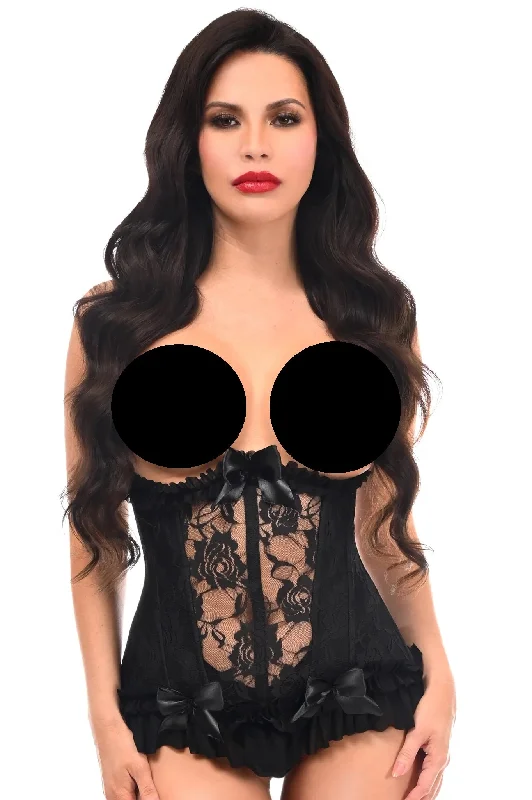 Top-grade anal toys-Lavish Lycra & Lace Underbust Corset