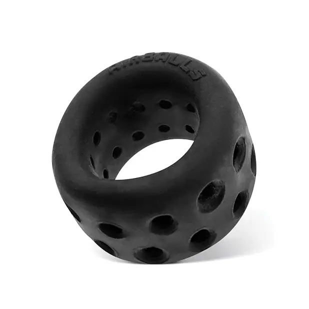 cock ring top tip-OxBalls Airballs Air-Lite Ballstretcher Black Ice