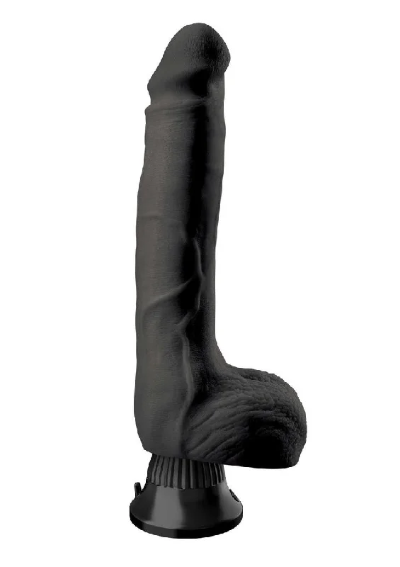 amber-glass-dildo-Real Feel Deluxe No. 7 Wallbanger Vibrating Dildo with Balls