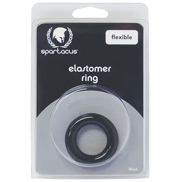 cock ring gif material-Relaxed Fit Elastomer Cock Ring (Black)