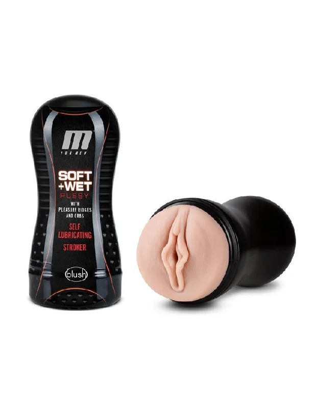 BDSM toy harness sensations-M for Men Self Lubricating Stroker Cup, Vanilla