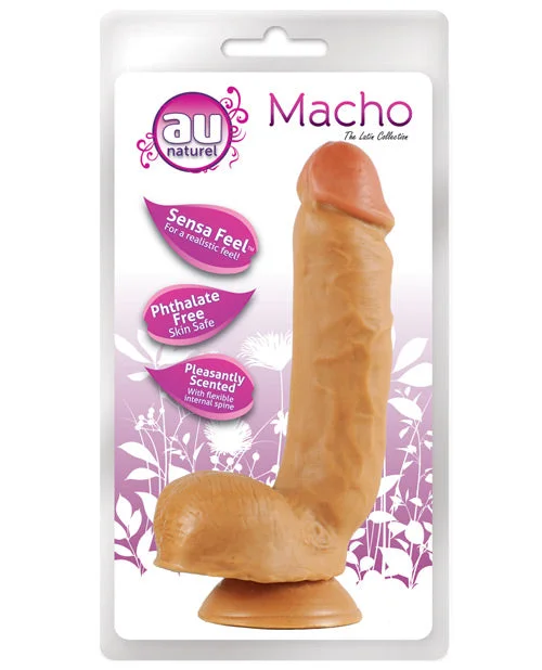 BDSM toy paddle ideas-Blush Au Naturel Macho Dong W/suction Cup