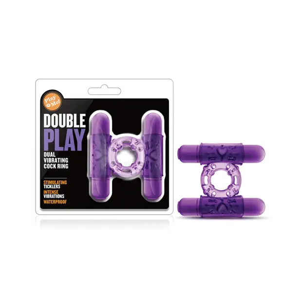 cock ring bold claim-Blush Play with Me Double Play Dual Vibrating Cock Ring