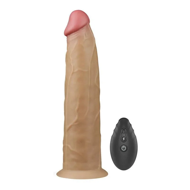 Vibrator flash sale-9 Inches Dual Layered Silicone Dildo Vibrator With Remote