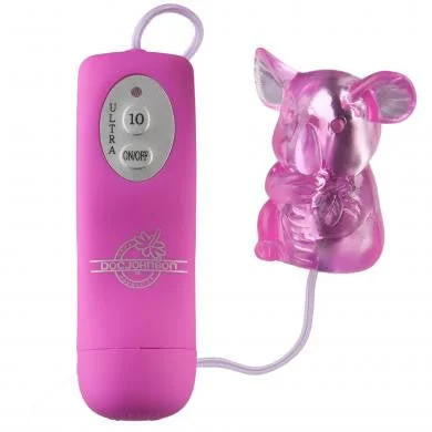 Vibrating rings with pulses-Mini Mini Koala - Pink