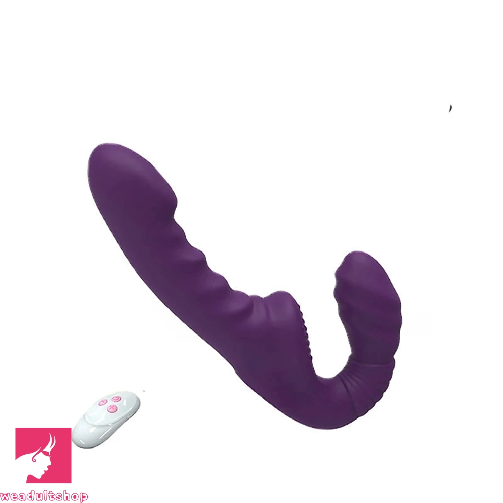 Vibrator safe vibe-7.09in Strapless Strap On Double End Dildo Remote Control Cock Vibrator