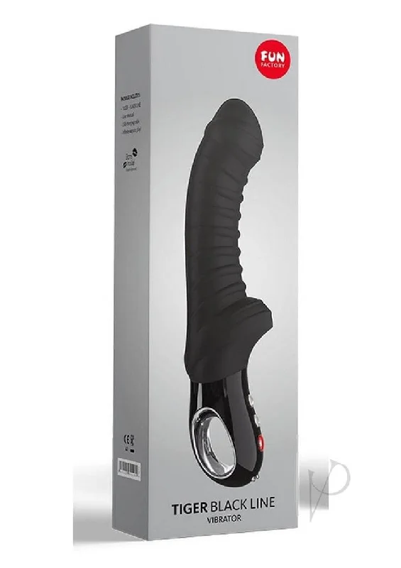 Vibrator low rate-Fun Factory Tiger Black Line Vibrator – G-Spot Massager with Powerful Ridged Design