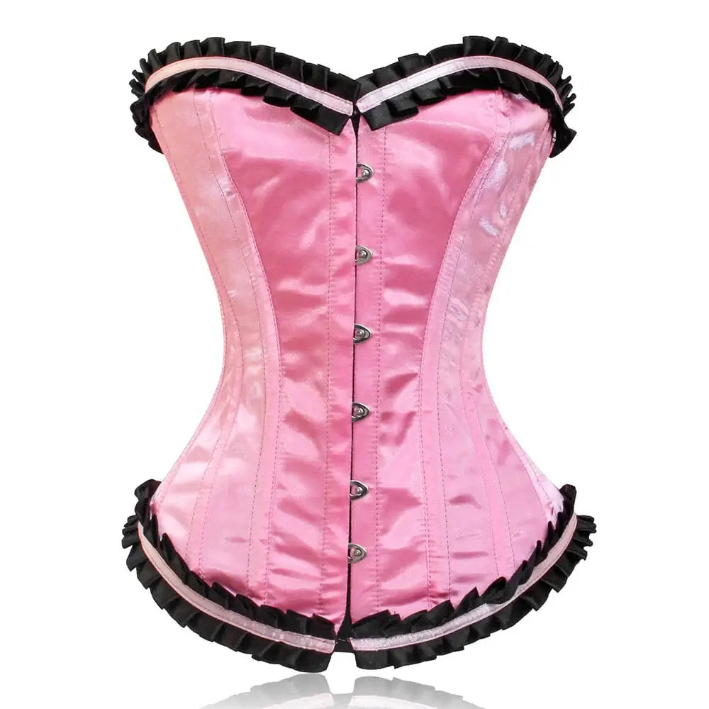 Corset dress with bow detail-Hot Pink corset top - Lacemade Corset