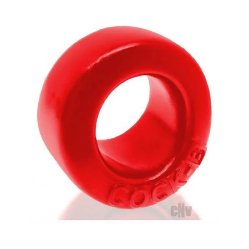 cock ring in out-Oxballs Cock-b Bulge Cockring Silicone Red