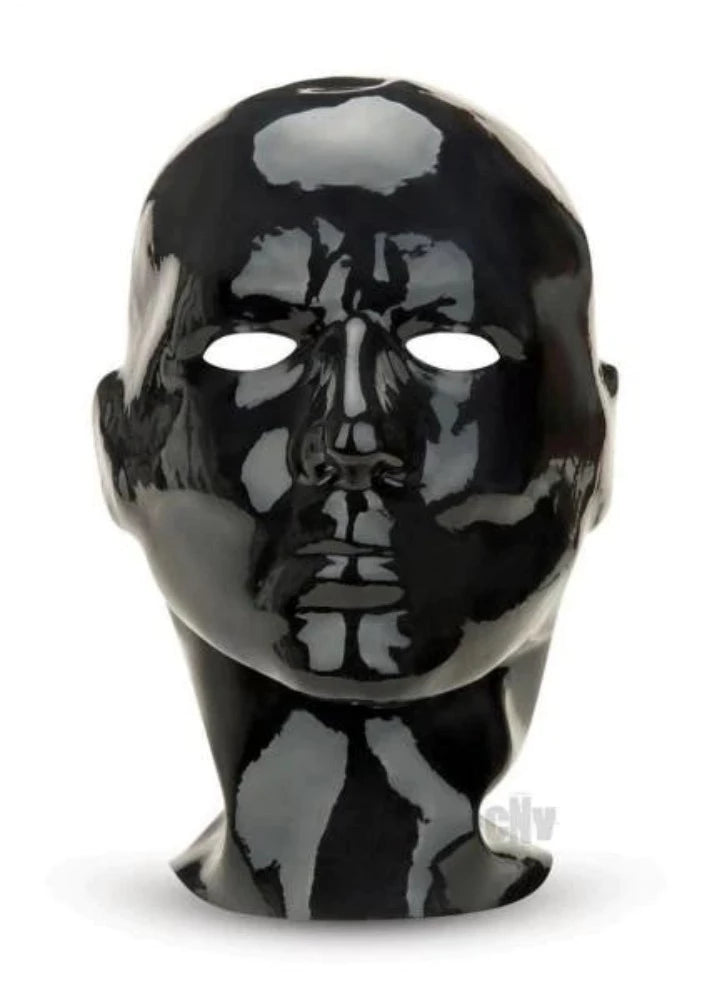 USB-charged clit toys-Prowler Latex Hood -Black