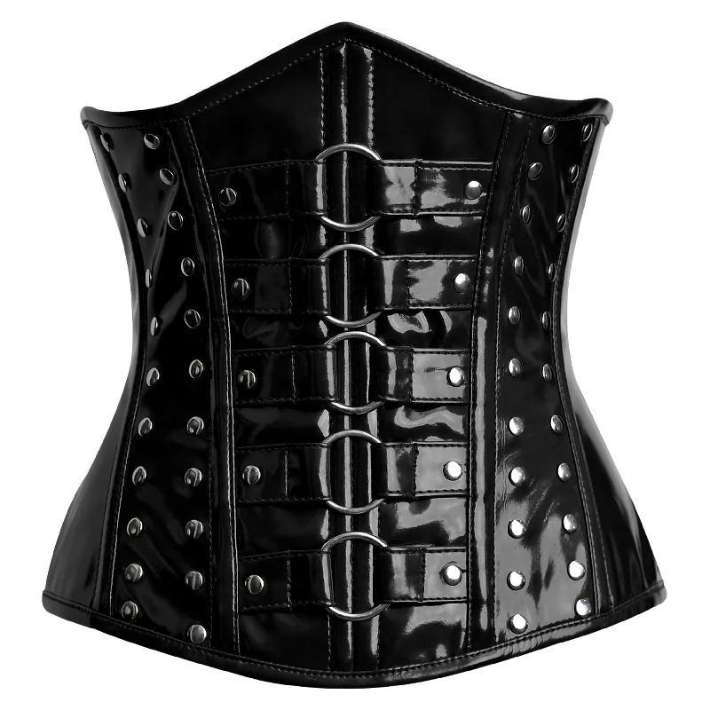 Corset for elegant lines-Black Corset Top - underbust Corset