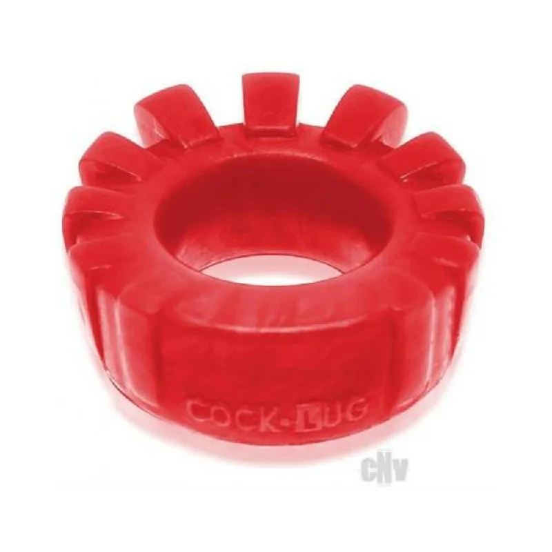 cock ring give take-Oxballs Cock-lug Lugged Cockring Silicone Red