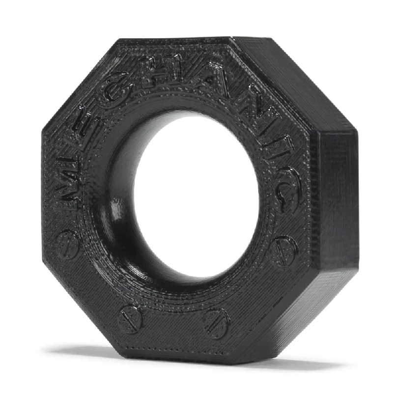 cock ring win column-Mechanic Cockring Black