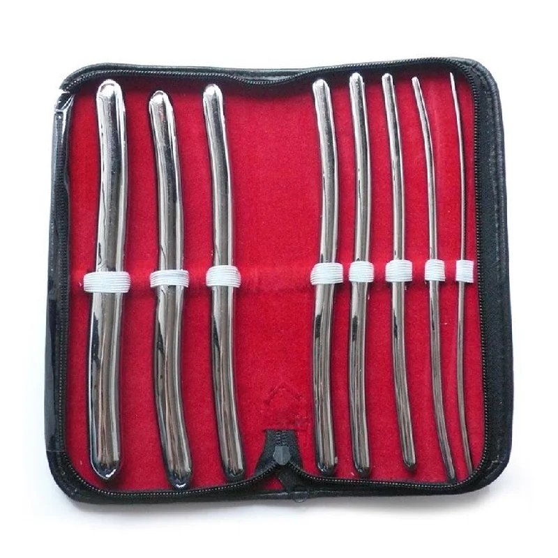 Sturdy BDSM toy collars-Hegar Urethral Sounds, 8 Piece