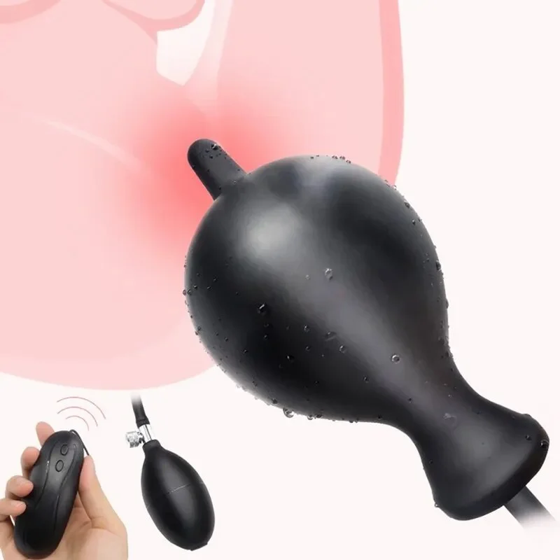 Vibrator care choice-4Size Super Big Inflatable Anal Plug Dildo Pump Anal Dilator Expandable Vibrator Butt Plug Anal Balls Sex Toy Vagina Masturbator