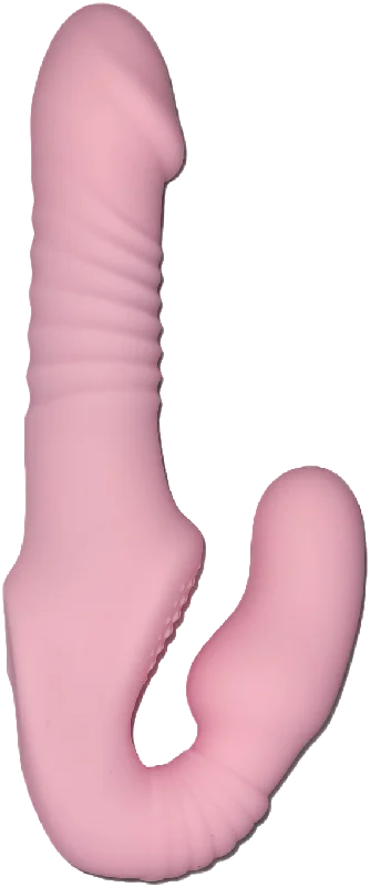 Vibrator jet ready-Pale Pink Strapless | Telescopic G-Spot | Vibrator | USB