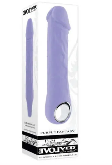 Vibrator vivid hue-Evolved Purple Fantasy Vibrator - Realistic Pleasure with Multi-Speed Vibration