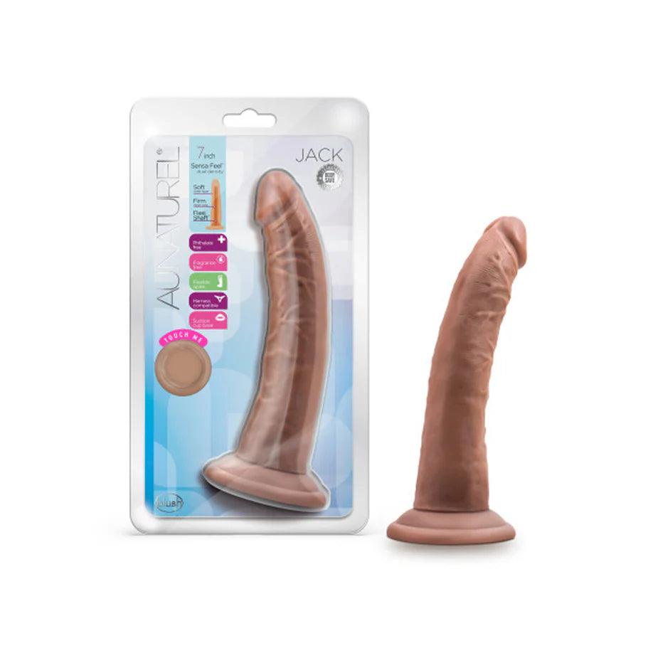 pearl-shine-dildo-Blush Au Naturel Jack Dildo with Suction Cup 7in