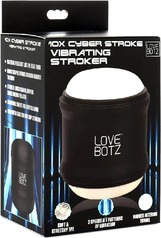 Silicone vibrating pulses-Love Botz 10X ''Cyber'' Stroker